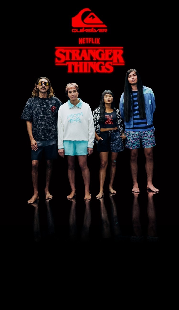 Quiksilver X Stranger Things Lenora High Cut Bikini Bottoms For Women