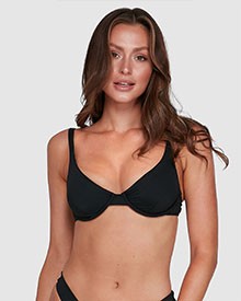 Ditsy Dreamin Bandeau - Knotted Bikini Top for Women