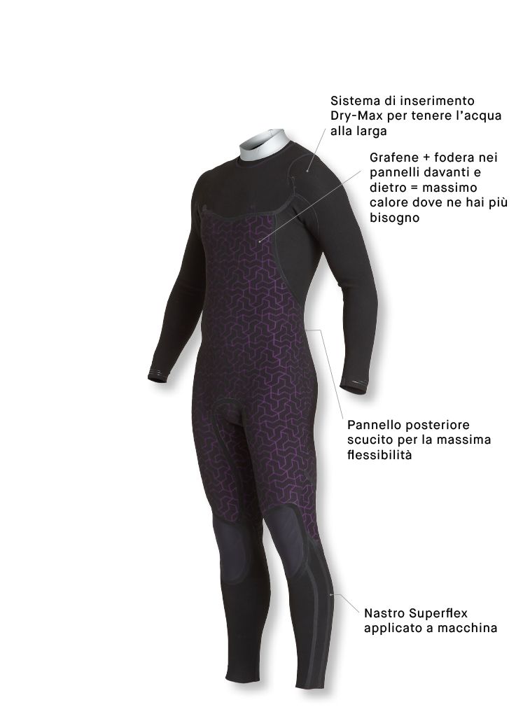 Billabong Mens Furnace Carbon Comp 5//4mm Petto Zip Muta Ardesia