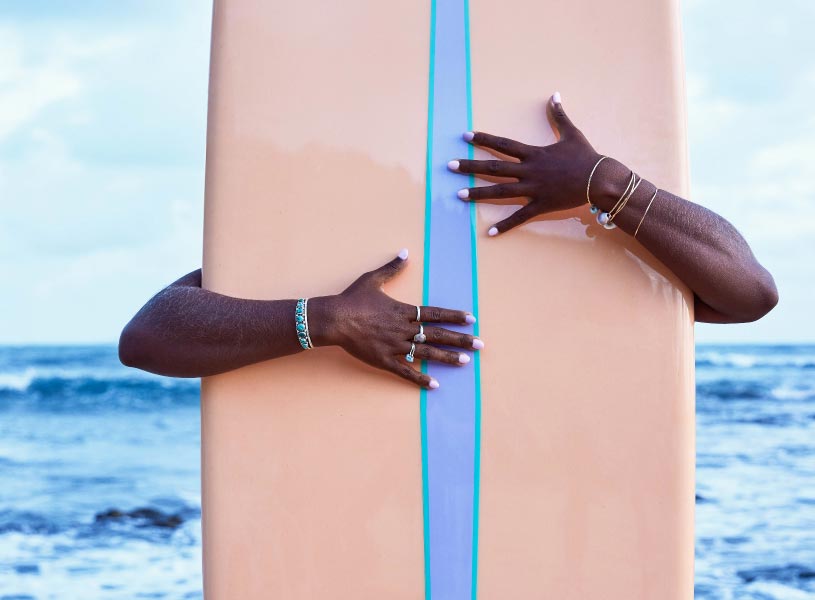Aceita o teu corpo. As pranchas de surf existem em diferentes tamanhos e o mesmo se passa com os nossos corpos.