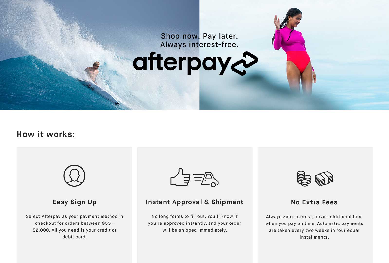Afterpay Available - Buy Now, Pay Later Shoes