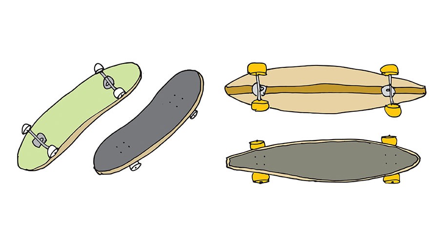 Les différentes utilisations d'une planche à roulettes