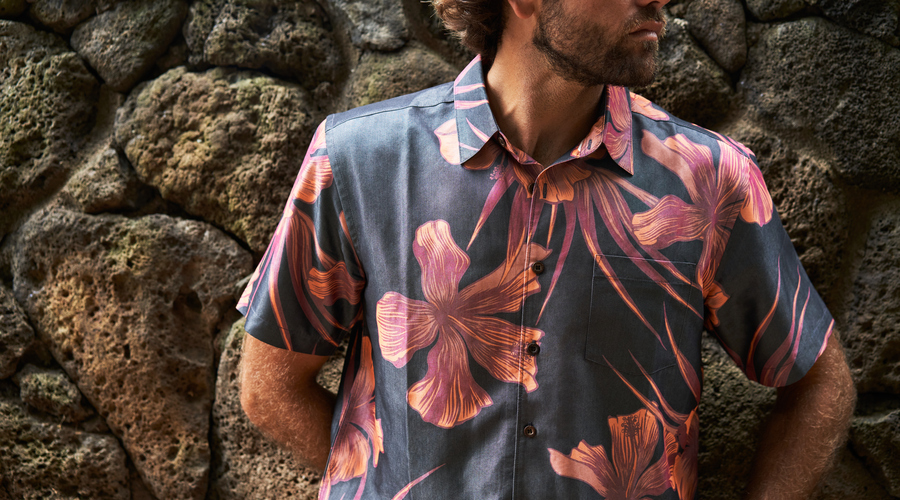 hawaiian shirt with flowers