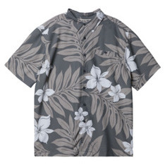 gray hawaiian shirt