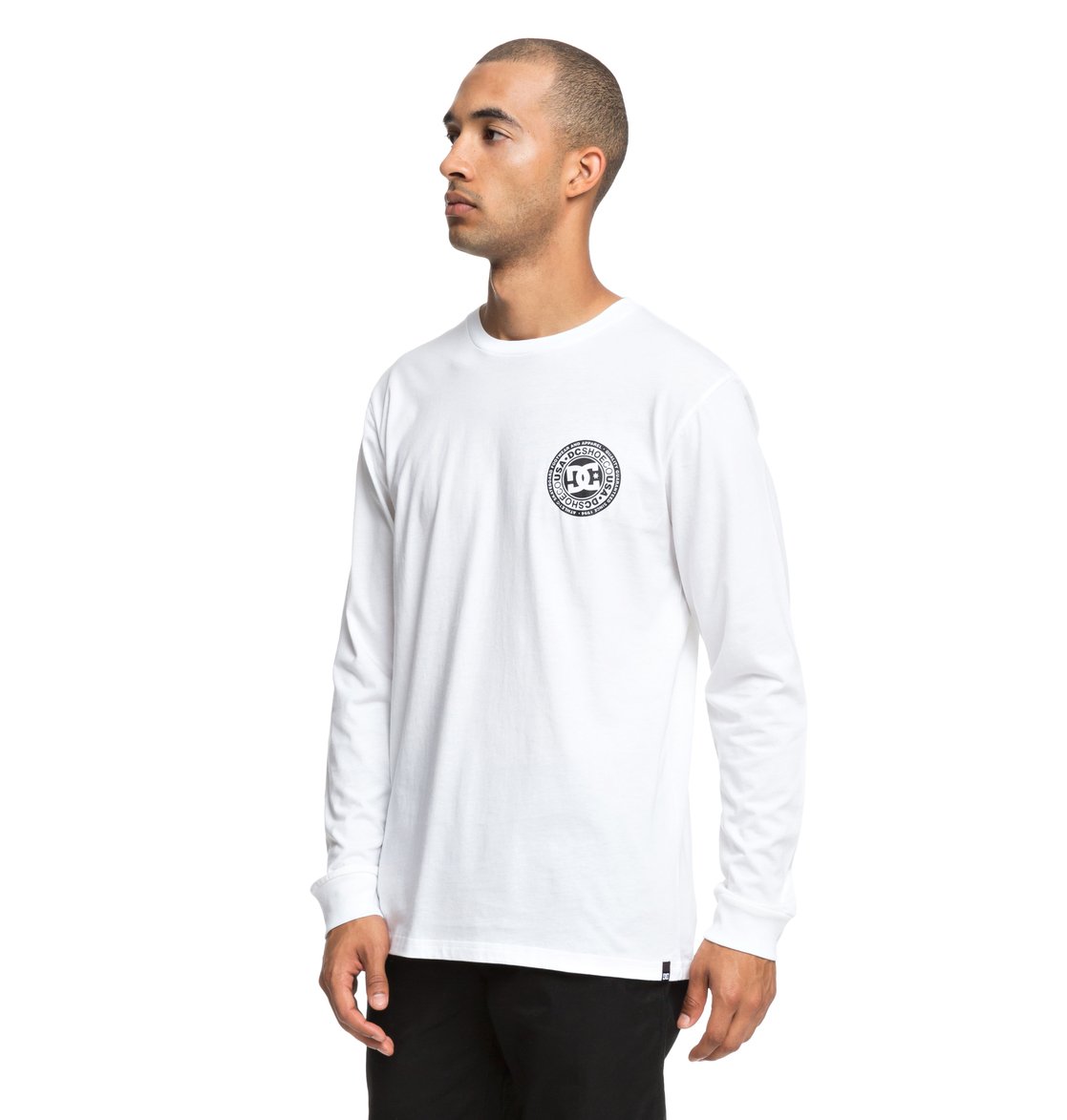 DC Shoes Circle Star-Camiseta de Manga Larga para Hombre