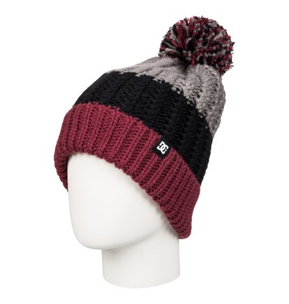 dcshoes, Шапка женская с помпоном Elm, HEATHER PEWTER (bev0) Elm - Bobble Hat EDJHA03009