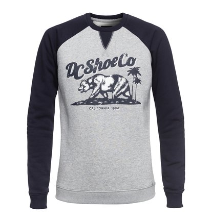 dcshoes, Свитшот Bear And Palms Raglan, GREY HEATHER (knfh) Bear And Palms Raglan - Sweatshirt EDJSF03015