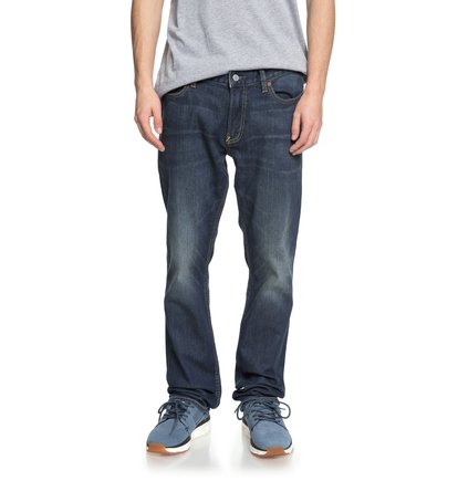 dcshoes, Прямые джинсы Worker Light Indigo Blue, MEDIUM STONE (bntw) Worker Medium Stone - Straight Fit Jeans EDYDP03365