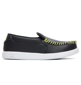 dcshoes, Boy's Villain Shoes, BLACK/GREEN (bgn) VILLAIN ADBS100229