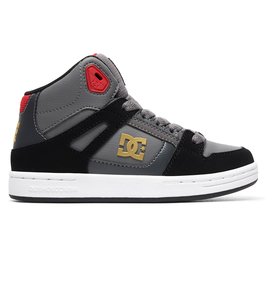 dcshoes, Pure High - Hi Tops für Jungen, GREY/BLACK/RED (xskr) Pure High - High-Top Shoes for Boys ADBS100242