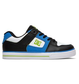 dcshoes, Pure Elastic SE - Baskets à lacets élastiques pour Garçon, BLUE/BLACK/WHITE (xbkw) Pure SE - Elastic-Laced Shoes for Boys ADBS300273