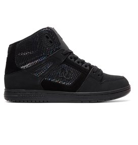 dcshoes, Women's Pure SE High-Top Shoes, BLACK/SILVER/BLACK (0sb) Pure SE - High-Top Shoes ADJS100116