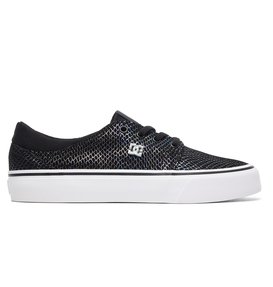 dcshoes, Women's Trase SE Shoes, BLACK/SILVER/BLACK (0sb) Trase SE - Shoes ADJS300144
