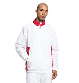 dcshoes, Skate - Wasserabweisende Trainingsjacke mit Reißverschluss für Männer, WHITE (wbb0) Skate - Water-Resistant Zip-Up Tracksuit Top for Men ADYJK03051
