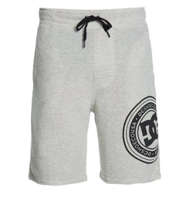 dcshoes, Bermuda Masculina Moletom DC Shoes, HEATHER GRAY C/ BLACK* (htr) DC BERMUDA ELASTICO DC CIRCLE BR60041041