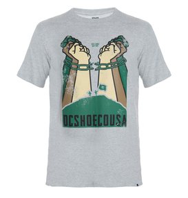 dcshoes, Camiseta Masculina Manga Curta Estampa Frontal DC Shoes, HEATHER GREY* (htr) DC CAM BAS KANPONG BR61114231