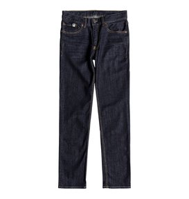 dcshoes, Worker Indigo Rinse - Slim Fit Jeans for Boys 8-16, INDIGO RINSE (btkw) Worker Indigo Rinse - Slim Fit Jeans for Boys 8-16 EDBDP03049
