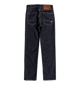 dcshoes, Worker Indigo Rinse - Straight Fit Jeans for Boys 8-16, INDIGO RINSE (btkw) Worker Indigo Rinse - Straight Fit Jeans for Boys 8-16 EDBDP03050
