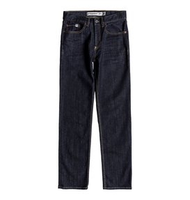 dcshoes, Worker Indigo Rinse - Straight Fit Jeans for Boys 8-16, INDIGO RINSE (btkw) Worker Indigo Rinse - Straight Fit Jeans for Boys 8-16 EDBDP03050