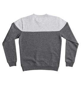 dcshoes, Rebel Block - Sweat pour Garçon 8-16 ans, CHARCOAL HEATHER (kteh) Rebel Block - Sweatshirt for Boys 8-16 EDBFT03116