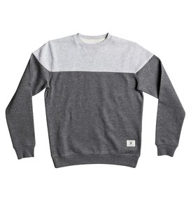 dcshoes, Rebel Block - Sweat pour Garçon 8-16 ans, CHARCOAL HEATHER (kteh) Rebel Block - Sweatshirt for Boys 8-16 EDBFT03116