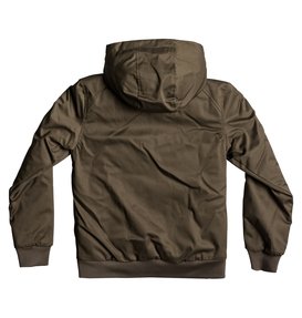 dcshoes, Ellis - Chaqueta resistente al agua con capucha para Chicos 8-16, TAUPE (tms0) Ellis - Hooded Water-Resistant Jacket for Boys 8-16 EDBJK03022