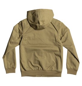 dcshoes, Ellis Light 3 - Chaqueta Resistente al Agua con Capucha para Chicos 8-16, KHAKI (clm0) Ellis Light 3 - Water-Resistant Hooded Jacket for Boys 8-16 EDBJK03028