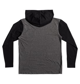 dcshoes, Rellin - Tee-shirt à capuche à manches longues, CHARCOAL HEATHER (kteh) Rellin - Long Sleeve Hooded T-Shirt EDBKT03082