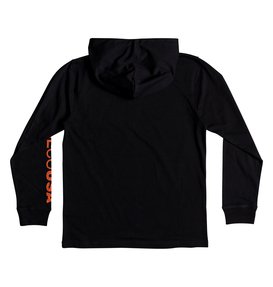 dcshoes, Rellin - Long Sleeve Hooded T-Shirt for Boys 8-16, BLACK (kvj0) Rellin - Long Sleeve Hooded T-Shirt for Boys 8-16 EDBKT03097