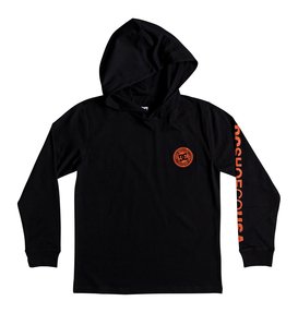dcshoes, Rellin - Long Sleeve Hooded T-Shirt, BLACK (kvj0) Rellin - Long Sleeve Hooded T-Shirt EDBKT03097