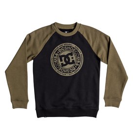 dcshoes, Circle Star - Sweatshirt für Jungen 8-16, BURNT OLIVE/BLACK (xggk) Circle Star - Sweatshirt for Boys 8-16 EDBSF03092