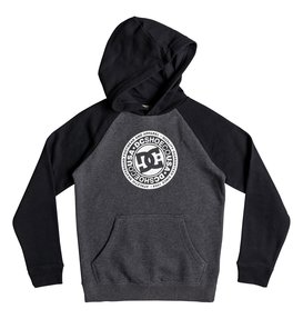 dcshoes, Circle Star - Hoodie für Jungen 8-16, BLACK/ CHARCOAL HEATHER (xkkk) Circle Star - Hoodie for Boys 8-16 EDBSF03094