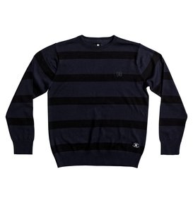 dcshoes, Sabotage Stripe - Sweat pour Garçon 8-16 ans, DARK INDIGO (byj0) Sabotage Stripe - Sweatshirt for Boys 8-16 EDBSW03012