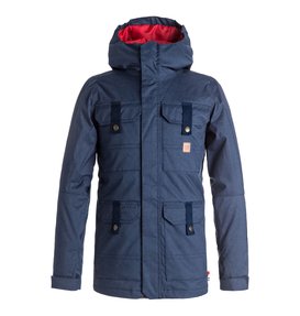 dcshoes, Servo - Veste de snow pour Garçon 8-16 ans, INSIGNIA BLUE (bsn0) Servo - Snow Jacket for Boys 8-16 EDBTJ03017