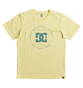 dcshoes, Rebuilt - T Shirt col rond pour Garçon 8-16 ans, LEMON MERINGUE/ DEEP SEA (xyyg) Rebuilt - T-Shirt for Boys 8-16 EDBZT03228