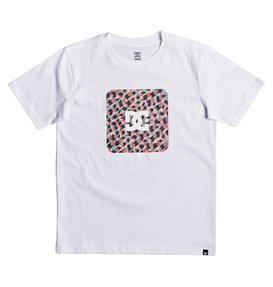 dcshoes, Shuffle Face - T Shirt col rond pour Garçon 8-16 ans, SNOW WHITE (wbb0) Shuffle Face - T-Shirt for Boys 8-16 EDBZT03257