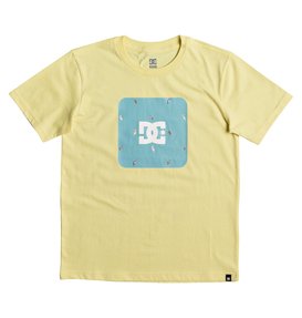 dcshoes, Shuffle Face - T Shirt col rond pour Garçon 8-16 ans, LEMON MERINGUE (yzl0) Shuffle Face - T-Shirt for Boys 8-16 EDBZT03257