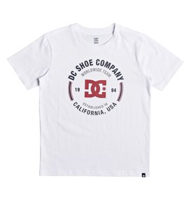 dcshoes, Team Persist - T Shirt col rond pour Garçon 8-16 ans, SNOW WHITE (wbb0) Team Persist - T-Shirt for Boys 8-16 EDBZT03260