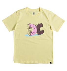 dcshoes, Donut Crush - T Shirt col rond pour Garçon 8-16 ans, LEMON MERINGUE (yzl0) Donut Crush - T-Shirt for Boys 8-16 EDBZT03262