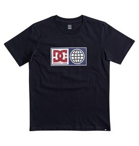 dcshoes, Global Salute - T Shirt col rond pour Garçon 8-16 ans, DARK INDIGO (byj0) Global Salute - T-Shirt for Boys 8-16 EDBZT03273