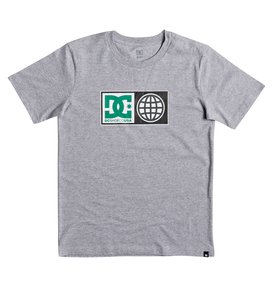 dcshoes, Global Salute - T Shirt col rond pour Garçon 8-16 ans, HEATHER GREY (knfh) Global Salute - T-Shirt for Boys 8-16 EDBZT03273