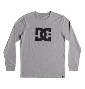 dcshoes, Star - Long Sleeve T-Shirt for Boys 8-16, GREY HEATHER (knfh) Star - Long Sleeve T-Shirt for Boys 8-16 EDBZT03282