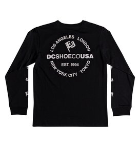 dcshoes, Worldwide Flag - Camiseta de manga larga, BLACK (kvj0) Worldwide Flag - Long Sleeve T-Shirt EDBZT03303