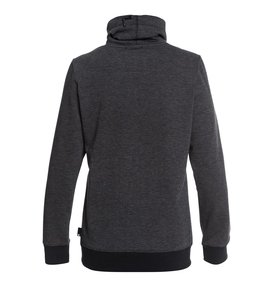 dcshoes, Veneer - Sweat technique à col roulé pour Femme, BLACK (kvj0) Veneer - Technical Roll Neck Sweatshirt for Women EDJFT03059