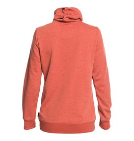 dcshoes, Veneer - Sweat technique à col roulé pour Femme, HOT SAUCE (mnw0) Veneer - Technical Roll Neck Sweatshirt for Women EDJFT03059