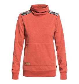 dcshoes, Veneer - Sweat technique à col roulé pour Femme, HOT SAUCE (mnw0) Veneer - Technical Roll Neck Sweatshirt for Women EDJFT03059