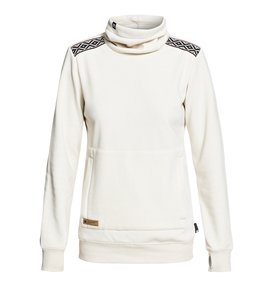 dcshoes, Veneer - Sweat technique à col roulé pour Femme, SILVER BIRCH (wej0) Veneer - Technical Roll Neck Sweatshirt for Women EDJFT03059