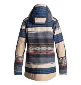 dcshoes, Сноубордическая куртка Riji, PONCHO STRIPE WMS (cjz3) Riji - Snow Jacket for Women EDJTJ03026