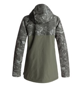 dcshoes, Сноубордическая куртка Cruiser, BRITISH CAMO GREEN WOMEN (gqm7) Cruiser - Snow Jacket EDJTJ03028