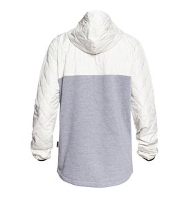 dcshoes, Barricade - Funktioneller Kapuzenpulli mit Halbreißverschluss für Männer, SILVER BIRCH (wej0) Barricade - Technical Half-Zip Hoodie for Men EDYFT03362